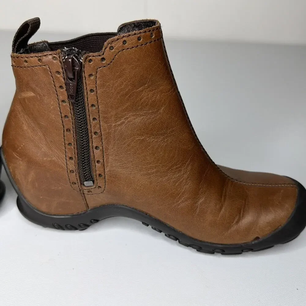 Merrell Plaza Mid Saddle Leather Chelsea Waterproof Performance Ankle Size 5.5